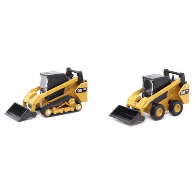DIECAST MASTERS Caterpillar CAT 272D2 Kompaktlader CAT 297D2 Kompakt-Raupenlader 2er-Set Fertigprodukt DM84647CS 1/64 &