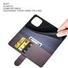 Für iPhone 15 Pro Hülle Echtes Spaltleder Handyhülle mit Brieftasche Ständer