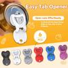 6-Pack Soda Can Openers & Soda can lids, Drink Protector aps, Fits All Standard Soda & Beer Cans | Parties, BBQ, Camping, Outdoor Work, 6 Bright