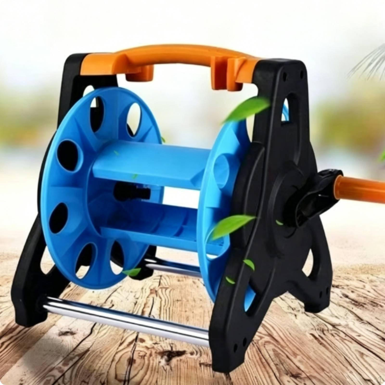 Water Hose Reel Cart AntiKnot Garden Easy to Clean up Outdoor Storage for Gardening,