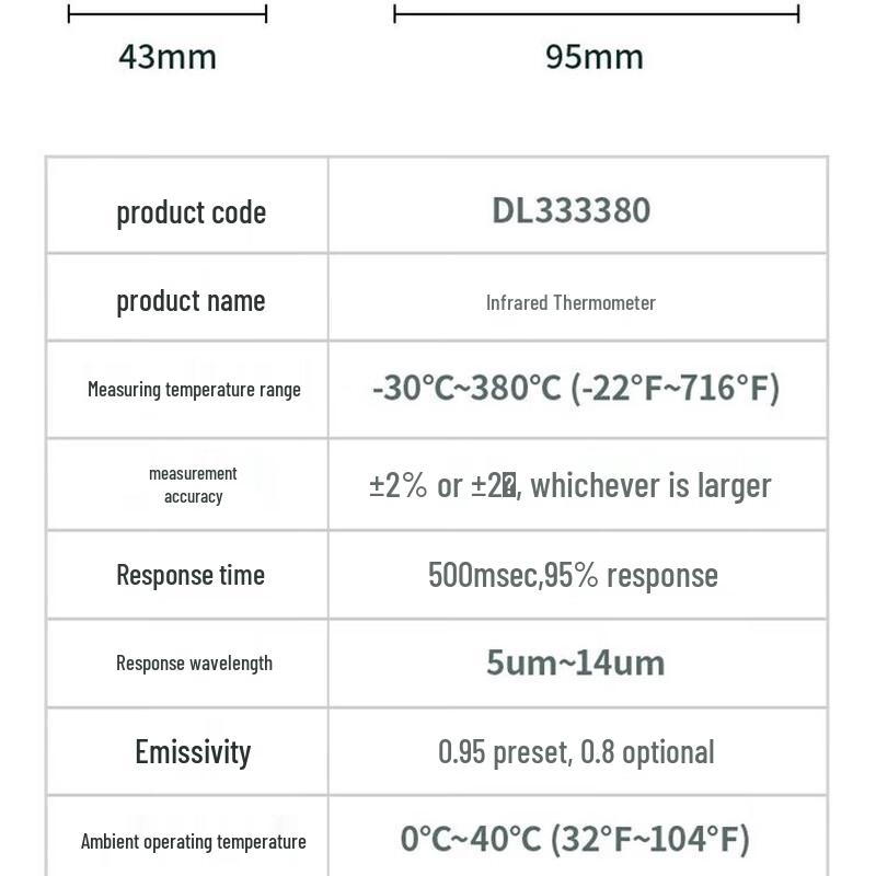 Deli Handheld Infrared Thermometer