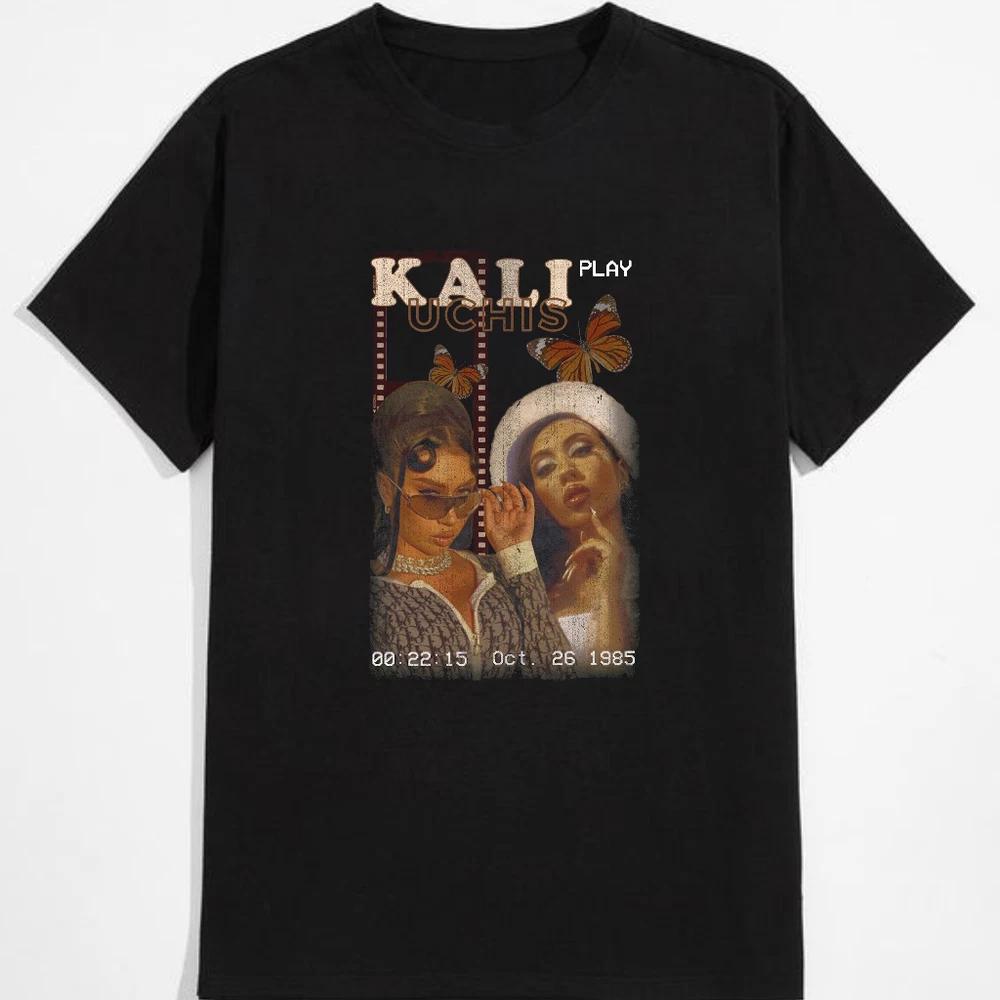 Kali uchis play music fan tshirt black cotton unisex size s5xl S