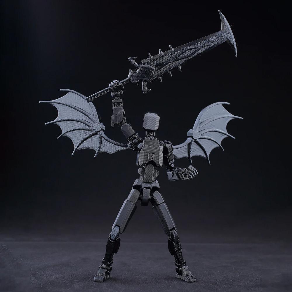 T13 Demon Dummy13 3D Printed Multi-Articulated Skull Model Assembly Toy For Anime Fans And Collectors Children Educational Toys