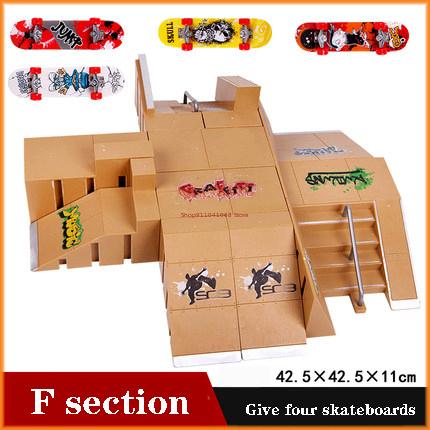 Finger Skateboards Skate Park Ramp Parts For Tech Practice Deck Children Gift Set Fingerboard Toys