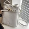 New Fashion Retro Mini Bucket Commuter Shoulder Messenger Bag Trendy Mobile Phone Bag Underarm Bag