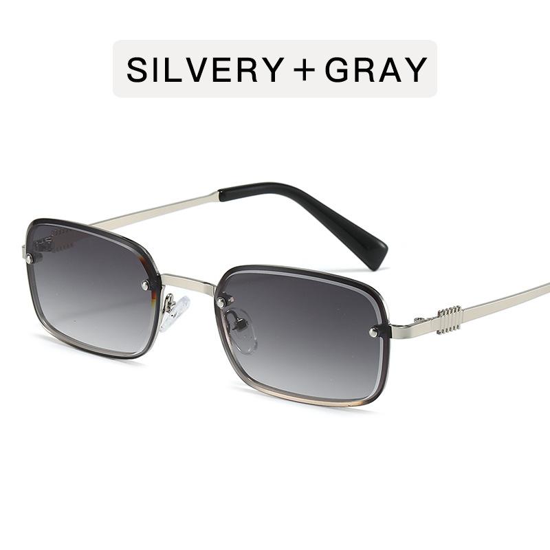 

Square Metal Fashion Sunglasses Women Retro Vintage Sunglasses for Men Trendy Oversize Shades Multi Color Options as pictures