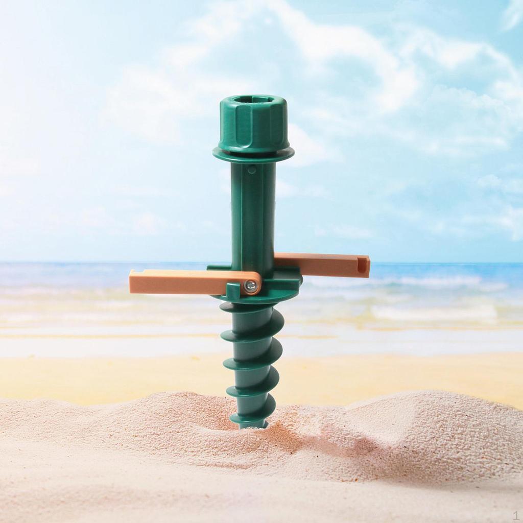 Strandschirm Sandanker Gewinde Tragbar Bequem Universal Outdoor Schirme Basis Sicher