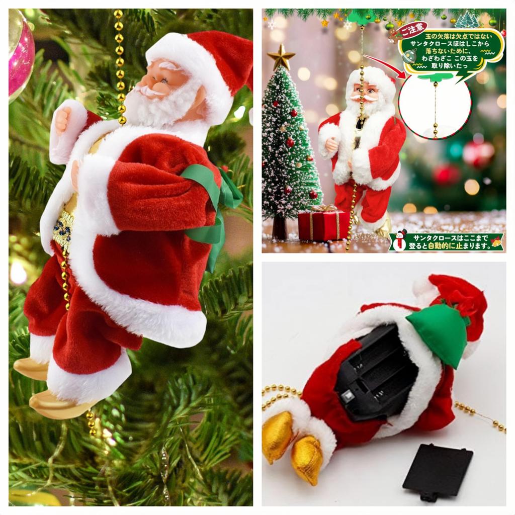 Dubxon Christmas Santa Claus Ornament Figurine, Hanging Ornament for Home Decor, Cute and Popular Gift for Christmas Tree