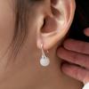 Geegee [silver925] White Jade Earring