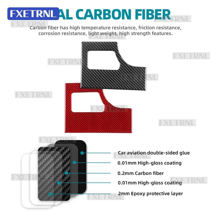 For SEAT Ibiza Mk5 2018     -2025 6F KJ1 LHD RHD Real Soft Carbon Fiber Car Fuse Box Interior Panel Sticker