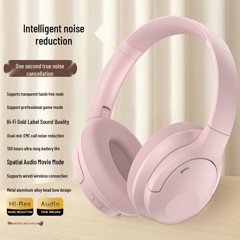 ANC Wireless Over-Ear Headphones: Active Noise Cancelling, Super Bass, Long Battery Life, Bluetooth