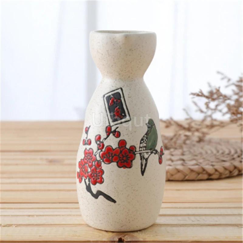 Restaurant decoration Decorative sashimi Salmon garnish bottle Dry ice small pot ice cup Wine bottle Japanese creative ceramics