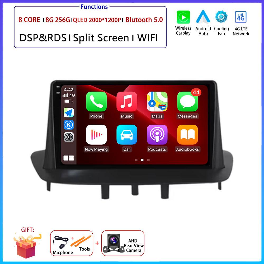 Android OS For Renault Megane 3 Fluence Samsung SM3 2008 - 2014 Car Radio Stereo Multimedia Video GPS Navigation Player BT 5.0