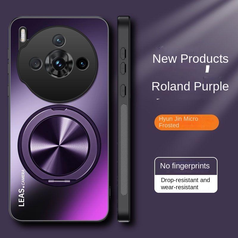 

Для ZTE Nubia Z60S Pro чехол жесткий матовый с кольцом-подставкой магнитный защитный чехол для задней крышки для Nubia z60s Pro полное покрытие Shell For Nubia Z60S Pro фиолетовый