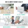Sanwa Direct iPad Tablet Arm Stand, Compatible with 6-13 Inch Tablets, Adjustable Angle and Rotation, White, 100-LATAB013W