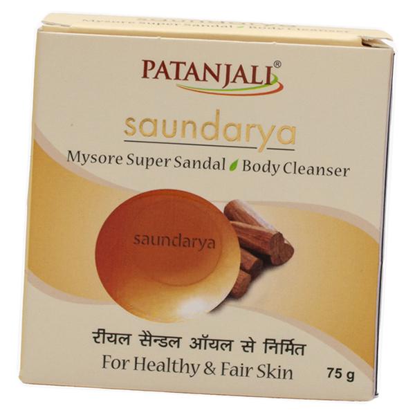 

Мило з Сандалом, Saundarya Mysore Sandal Soap, Patanjali 75г (43635069) 75g