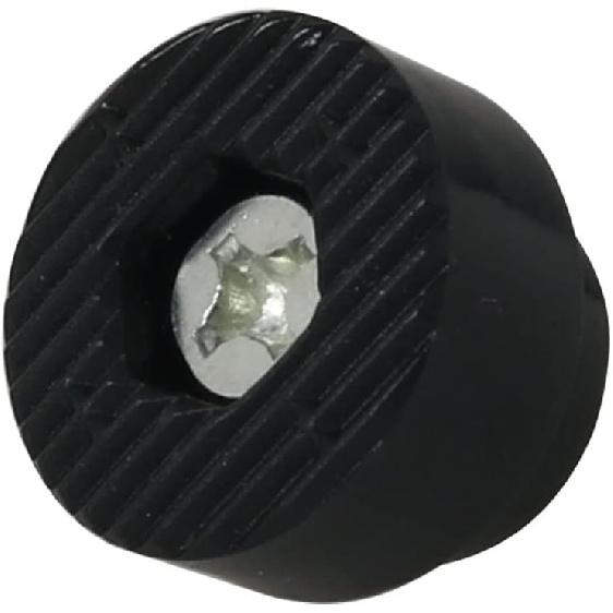 3pcs Kick Down Door Stop Rubber Tip Replacement Black Rubber Door Stopper Rubber Tips with Screws for Door Stop