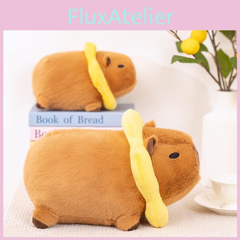 Capybara Sunflower Bagel Plush Toy Animal Stuffed Doll Decoration Kids Gift