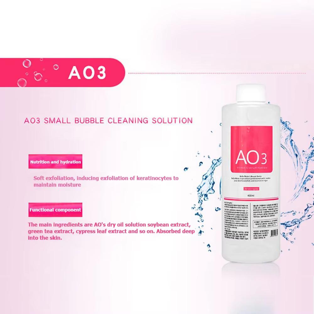 AS1/AO3/SA2 Skincare Solution Serum - 400ml Liquid for Oxygen Jet Small Bubble Machine Facial Care