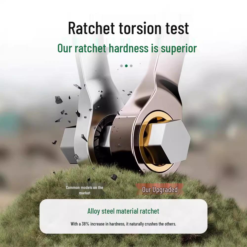 Dual-Use Quick Ratchet Wrench Set - Labor-Saving, Two-Way Plum Blossom Open-End Design