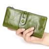 Tri-fold Genuine Leather RFID Ladies Wallet