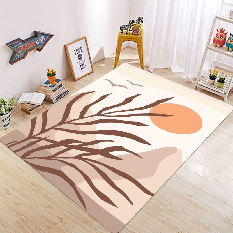 Artistic Aesthetics Cactus Mountain Simplicity Carpet Living Room Bedroom Home Sofa Decoration Children's Non Slip Foot Pad