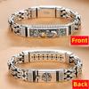 2025 Vintage 100% Argento Massiccio Reale S925 Bracciale da Uomo Pixiu Fortunato Retrò Stile Spesso Tendenza Dominante Gioielli di Personalità