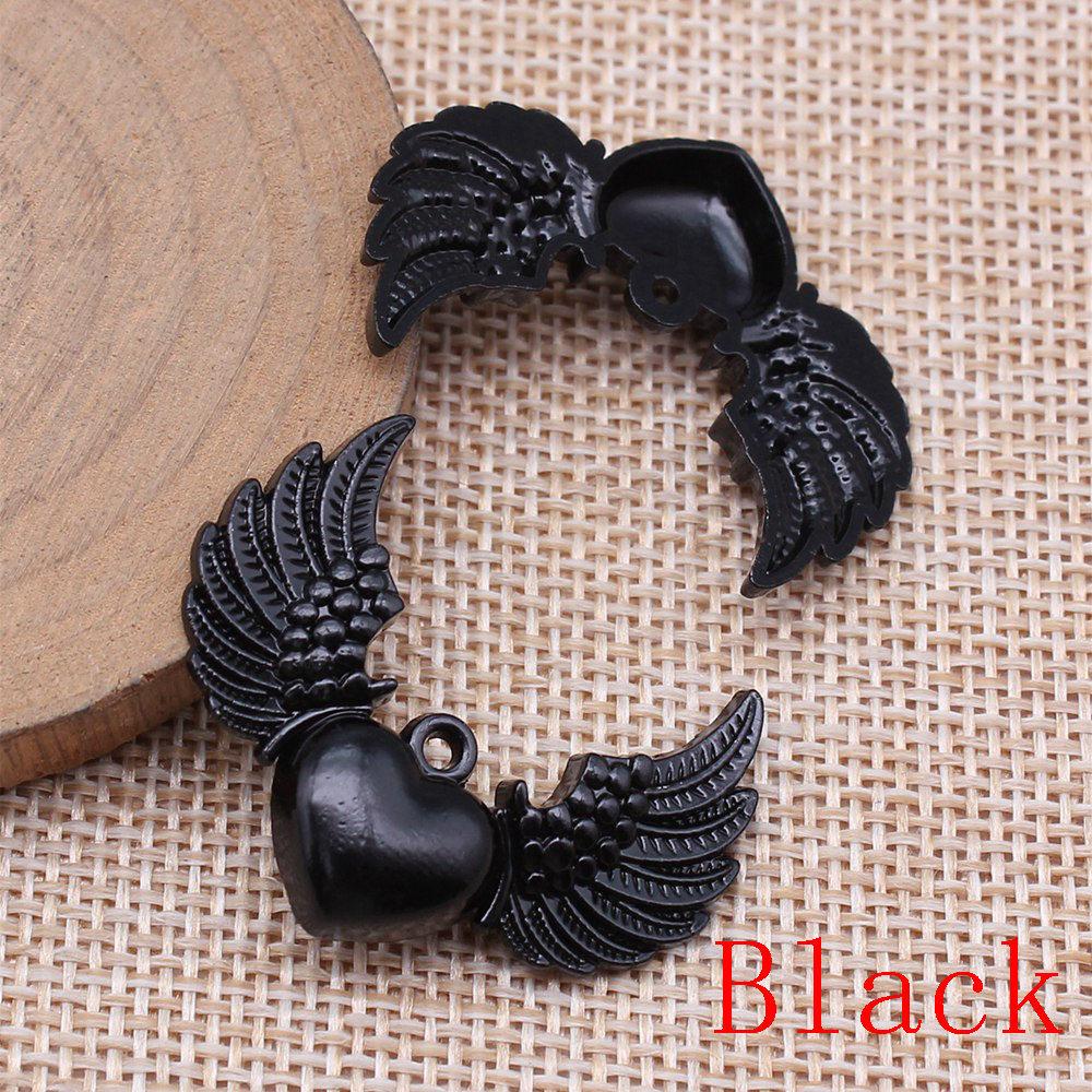 Big Heart Shaped Charms Pendant For Bracelet Necklace Jewelry Making Craft Findings