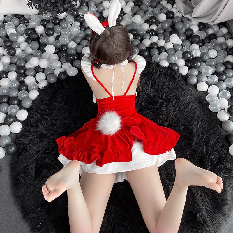 Adult Women Xmas Santa Claus Christmas Red Dress New Year Cosplay Costumes Role Play Outfit