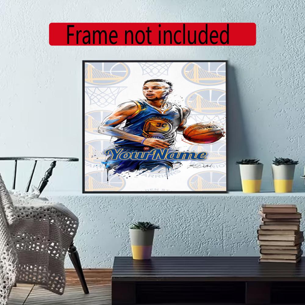 Curry Customize Text Diamond Painting Round Diamond Mosaic Suitable For Beginners Diamond Painting Rhinestones Gift Frameless