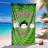 Green Day Quick-drying soft and absorbent beach towel—perfect for beach trips swimming outdoor camping and travel an essential beach item