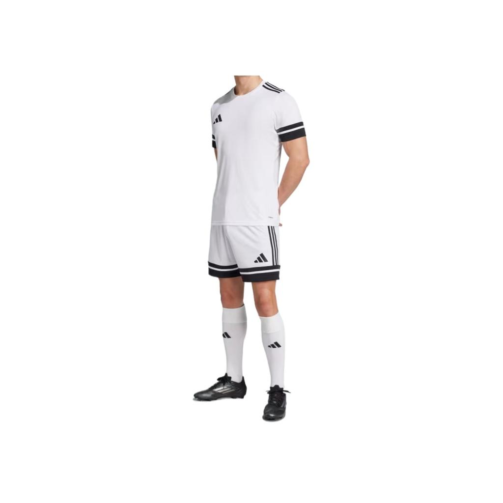 adidas Squadra 25 Shorts Simple Fashion Versatile Classic Mid-Rise Football Pants Men Shorts White JH3412