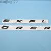 For 2011-2024 Explorer Sport Pkg Hood Emblem Letters Decal Gloss Black Outline