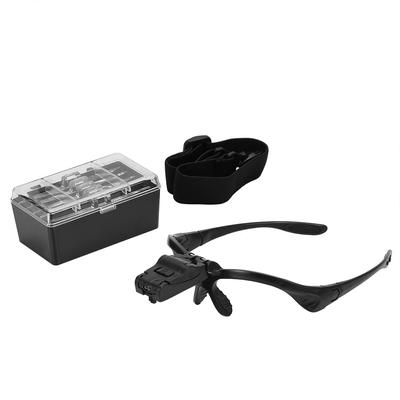 LED Kopfbeleuchtete Vergrößerungslupe Juwelier Uhrenreparatur Wimpernverlängerung Stirnband Vergrößerer