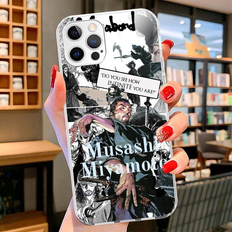 

Vagabond Samurai Comic Cover Phone Case For iPhone 16 17 Air 15 14 Pro Max 16E Phone Case 13 Mini 12 11 7 SE 8 Print Pattern Fit iPhone 14