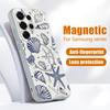 Magnetic For Magsafe Case For Samsung Galaxy S26 Ultra S25 Edge S24 Plus S23 FE S22 A17 A54 A55 A56 A57 5G Shark Whale Pattern Cover