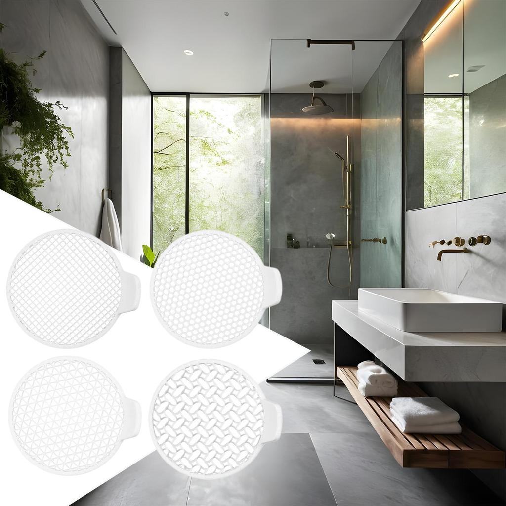Shower Drain Hair Catcher Anti-clogging Drain Protector Hair Catcher Mesh Drainage Filter Block Screen For Kitchen Apartment