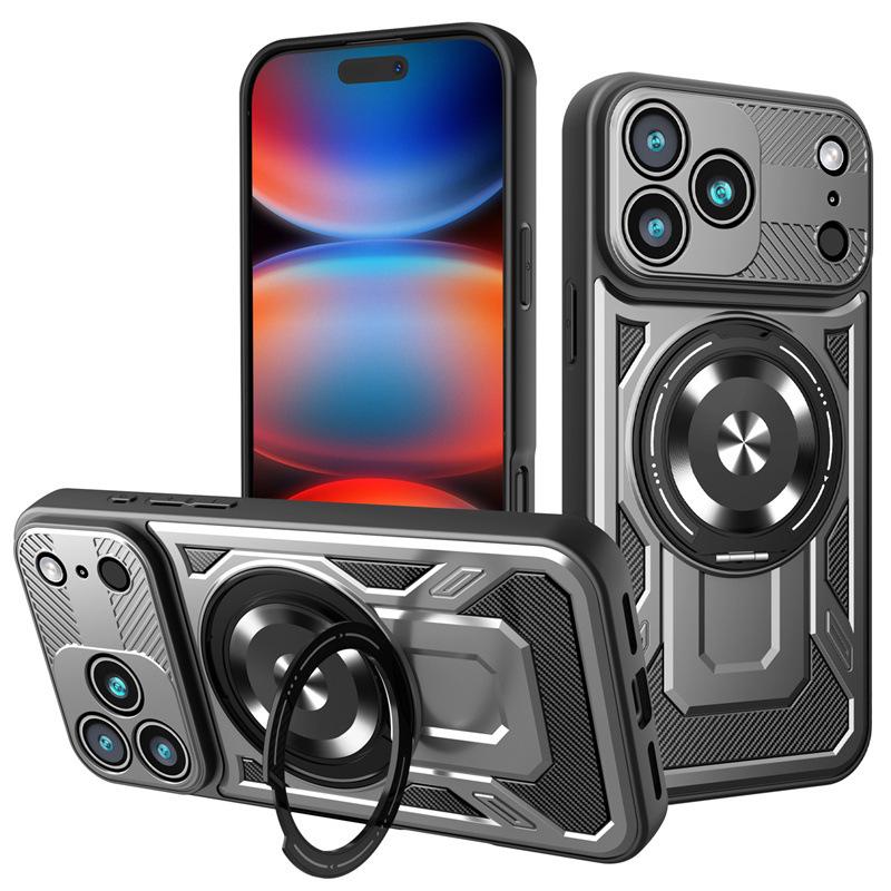 Compatible with iPhone 17 Pro Max Youjia magnetic phone case, Apple 16 Pro stand, 15 shockproof 14 protective case