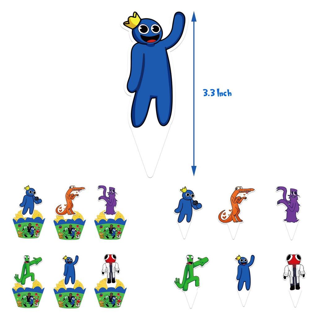 Roblox Friends Rainbow Party Supplies Banner Cake Topper Balloons Kids Birthday