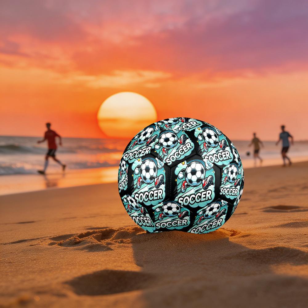 1pc Soccer Ball Adventure Size 5 Soccer Ball Professional Match Training Football Indoor &Outdoor Sports Ball Lightweight Durable c6574