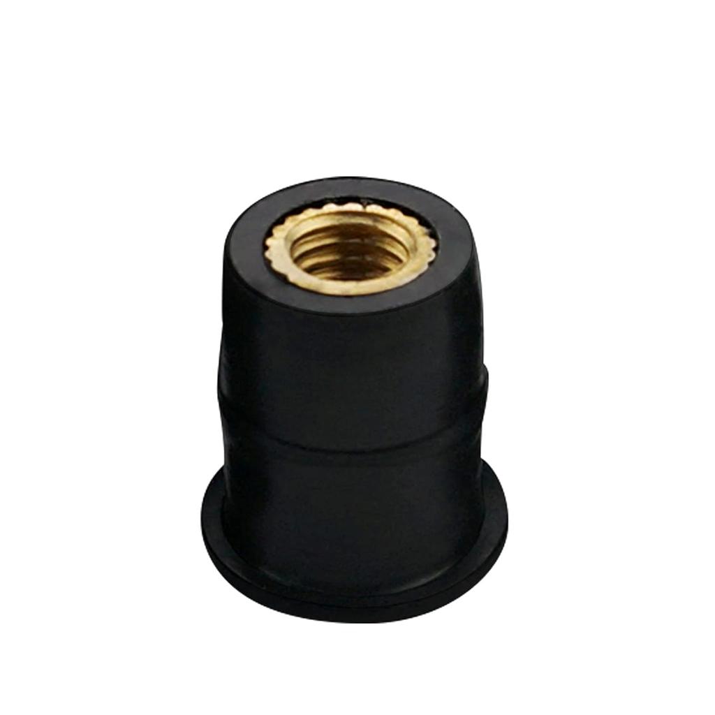 20PCS M5 Well Nuts Fairing Fasteners Windshield Motorcycle Accessories Screws Rubber and Steel Parts Windscreen Nuts