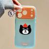 Matte Acrylic Animal Print Phone Case IPhone 17 Pro Max 16 15 With Metal Buttons Anti-Slip Drop Protection