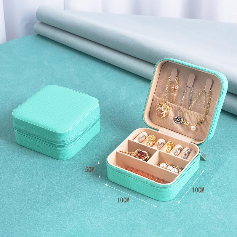 Jewelry Box Storage Box Portable Earnail Earrings Hand Jewelry Necklace Ring Small Exquisite Mini New Box