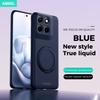 For Motorola Signature Edge 70 60 Pro Fusion Case Magnetic Hand Feel Liquid Silicone Stand Ring Inner Fur Soft Phone Cover