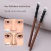 Dual-Layer Wool Blending Eyeshadow Brush with Walnut Handle