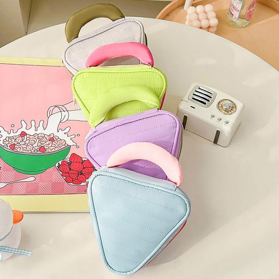 Sminkväska Hållbar Mini Kosmetisk Förvaringsväska Stor Kapacitet Mjukt Material Reseorganisatör Förvaringspåse för Läppstift Nycklar Parfym