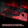 Enhance extended large gaming mouse pad - xl mouse mat (31.5" x 13.75") anti-fray stitching for professional esports with low-fricti