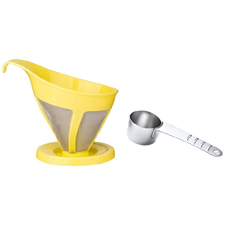 

Mesh Filters Stainless Steel Coffee Dripper Set with HLB18 Spoon Drip Coffee Funnel Coffee Infuser for Coffee Makers