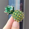 Korean Style Fashionable and Creative Green Pineapple Brooch