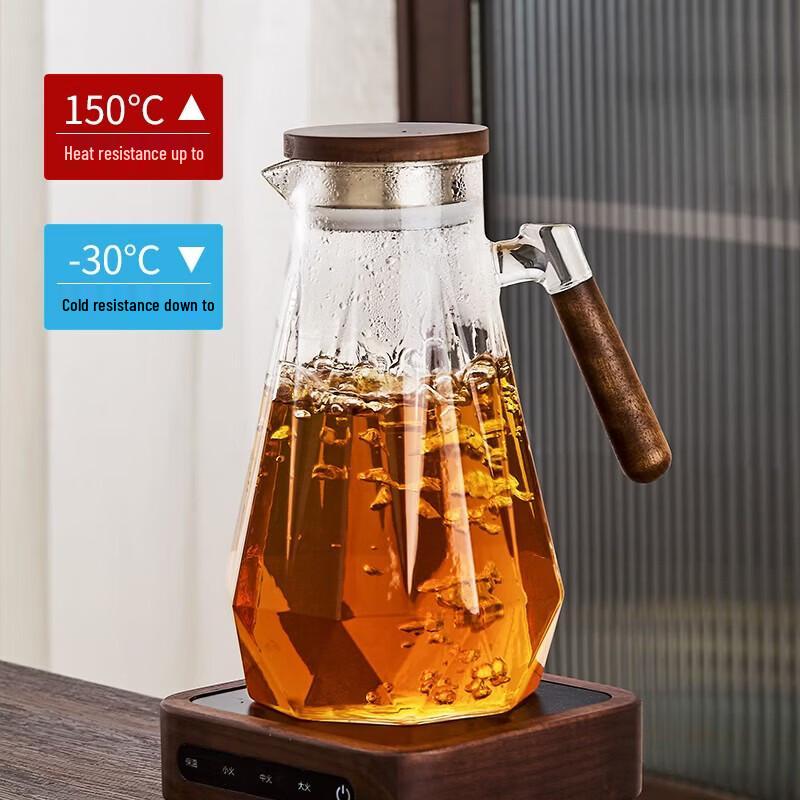 QINGPINGGUO 2.1L Heat-Resistant Borosilicate Glass Kettle